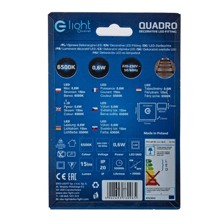 QUADRO Barwa Zimna 6500K (EKS0965) - Eko-Light