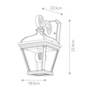 Kinkiet zewnętrzny Bayview (BAYVIEW-2M-BK) - Elstead Lighting