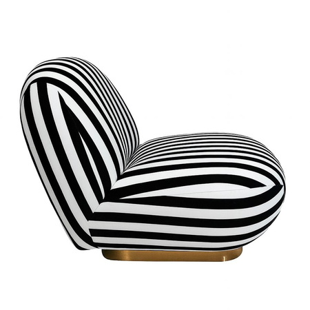 MaMaison fotel obrotowy AZURE biały / czarny (MM001501100350) - MaMaison