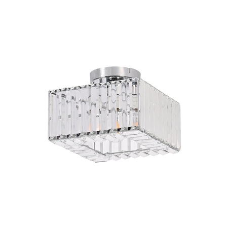 Kwadratowy plafon Vetro chrom 1xE27 (LP-2910/1C CH square) - Light Prestige