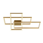 CEILING LIGHT 55W 3000K ALUMINUM&ACRYLIC GOLDEN LEAF DIMMABLE (2022 Zambelis) - Zambelis