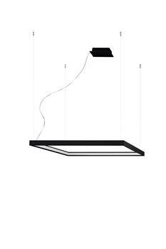 Żyrandol NELYA M czarny LED 4000K (TH.151) - Thoro Lighting