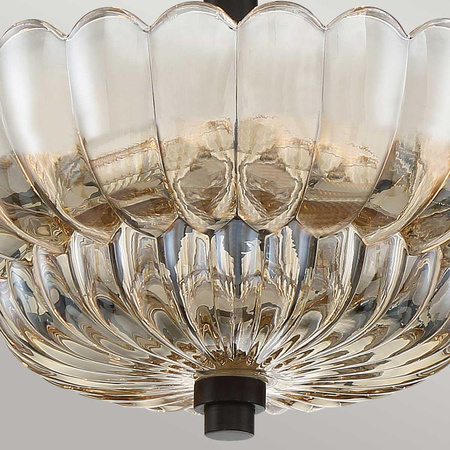 Półplafon Whitecap - 3 źródła światła - Kakaowy brąz (QZ-WHITECAP-SF-S) - Elstead Lighting