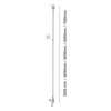 Lampa liniowa Surika - Czarna (3000 mm) 3000K   (6020) - Shilo