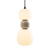 MAXLIGHT P0627 LAMPA WISZACA MODERN 13W, OPAL + LIGHT GREY
