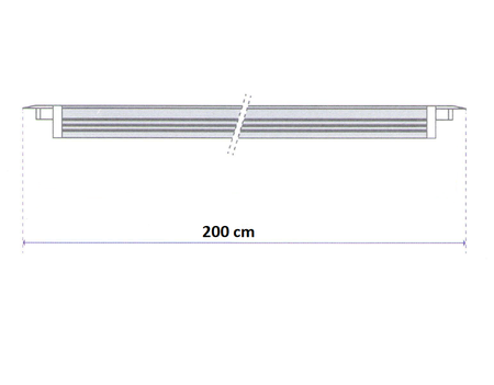Hermetyczna listwa oświetleniowa biał wpuszczana IP67 - Kluś