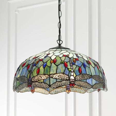 Lampa Wisząca Dragonfly blue (66148) Tiffany