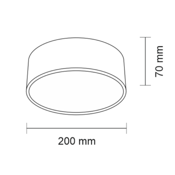 Oprawa natynkowa ZAMA LED (czarny) (7031) - Shilo