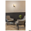 FITU CUBE, wewnętrzna lampa ścienna natynkowa, E27, czarna (1004738) - SLV