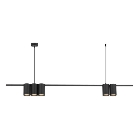 Lampa wisząca (listwa) GENESIS BLACK 5xGU10 (ML0367) - Milagro
