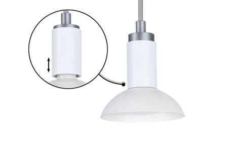 Lampa wisząca RUNA max.1x20W GU10 biały/szary 230V metal (PL79522) - PAULMANN