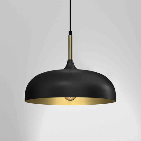 Lampa wisząca LINCOLN BLACK/GOLD 1xE27 35cm (MLP8030) - Milagro