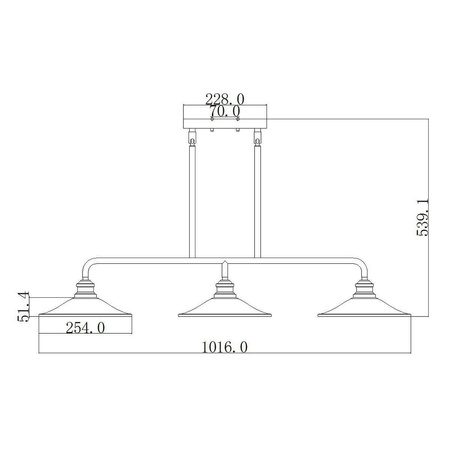 Żyrandol Rigby (HK-RIGBY-ISLE-KZ) - Elstead Lighting