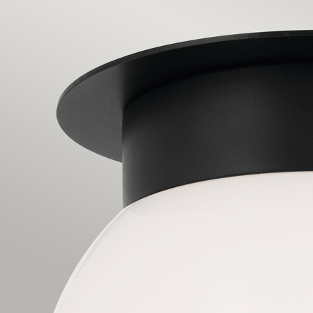 Plafon Albers - 1 źródło światła - Czarny (KL-ALBERS-F-G-BK) - Elstead Lighting