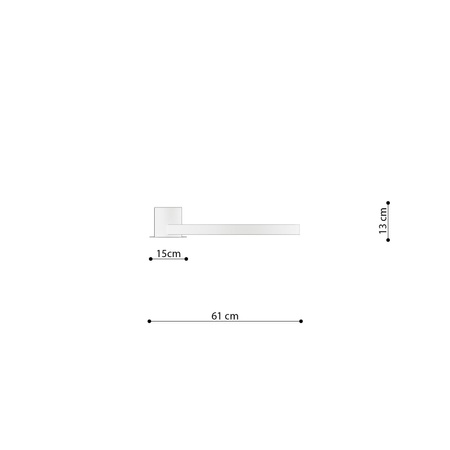 Plafon RIO 55 ochra czerwona LED 4000K (TH.414) - Thoro Lighting