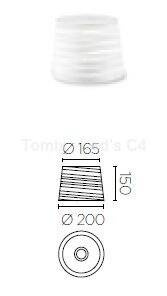 Abażur owijany S czarny (PAN-219-05) - Leds-C4