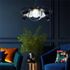 Lampa wisząca NELA FLAT 65 cm czarno-złota (1139) - Zuma Line