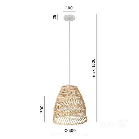 Lampa wisząca BOHO RANGO 1xE27 Kobi Design (002163KOB) - KOBI LIGHT