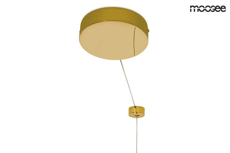 MOOSEE lampa wisząca RING LUXURY 110 złota - LED, chromowane złoto (MSE010100110) - Moosee
