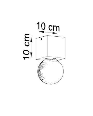 Plafon ARIZ naturalne drewno (SL.0675) - Sollux