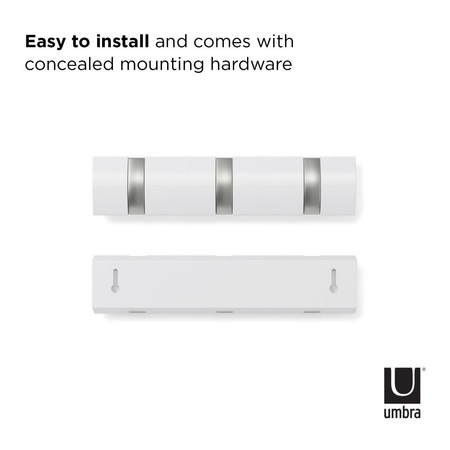 UMBRA wieszak na ubrania FLIP 3 biały (318853-660) - Umbra