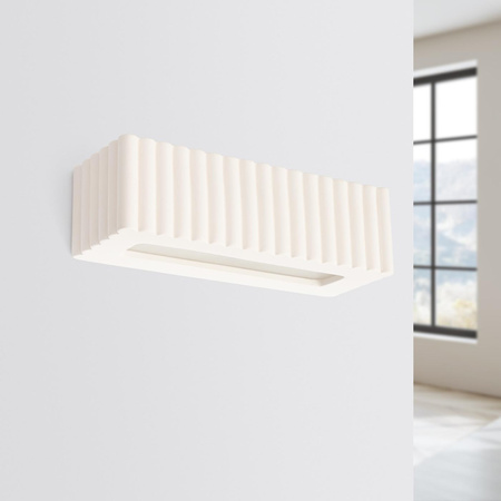 Kinkiet ceramiczny RIGATA biały (SL.1885) - Sollux Lighting