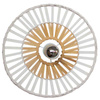 CEILING LIGHT WHITE BAMBOO 1XE7 MAX 40W (19251 Zambelis) - Zambelis