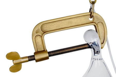 Lampa wisząca VICE mosiądz (MD10961-1S.BRASS) - King Home