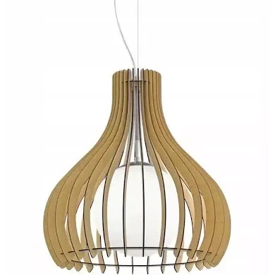 Lampa wisząca TINDORI drewniana (96214 - EGLO) - żyrandol