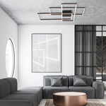 CEILING LIGHT 55W 3000K ALUMINUM& ACRYLIC DIMMABLE SANDY BLACK (2020 Zambelis) - Zambelis