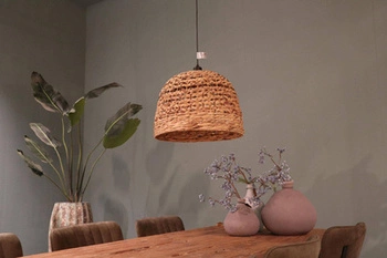 Lampa wisząca Boho Hiacynt wodny 38x38x128cm (56106-017) - DIJK