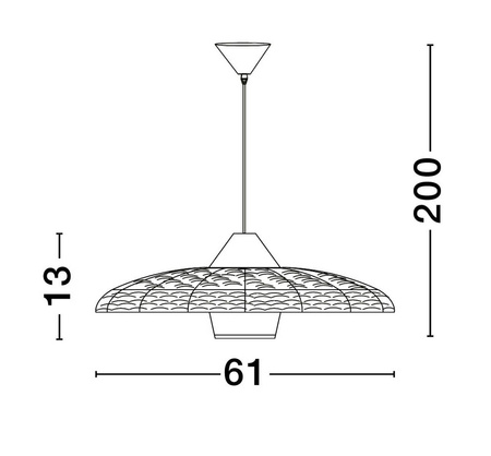 Lampa wisząca wewnętrzna HUANUNI (LE44574) - Luces Exclusivas