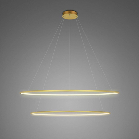 Lampa Ledowe Okręgi No. 2 Φ100 cm in 4k złota ściemnialna Altavola Design (LA074/P_100_in_4k_gold_dimm) - ALTAVOLA DESIGN