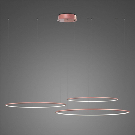 Lampa wisząca Ledowe Okręgi No.3  Φ80 cm in 4k  różowo złota Altavola Design (LA075/CO3_80_in_4k_rose_gold) - ALTAVOLA DESIGN