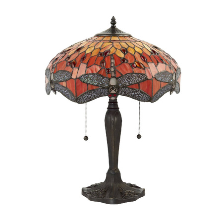 Lampa Stołowa Dragonfly flame (64093) Tiffany