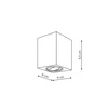 Oprawa Lyon 1 natynkowa biala (LP-5881/1SM WH) - Light Prestige