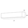 Nowoczesna liniowa lampa sufitowa MAXLIGHT C0254 X-LINE 14W