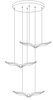Designerska lampa wisząca GUFO 3 LED różowe złoto 36 cm (ST-DL8506) - Step into Design