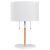 Lampa stołowa Fogo 2xE27 biała  (LP-0304/2T WH) - Light Prestige