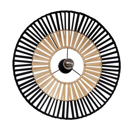 CEILING LIGHT BLACK BAMBOO 1XE7 MAX 40W (19252 Zambelis) - Zambelis