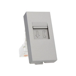 Moduł gniazda telefonicznego srebrny (WT-1-64) LIVOLO