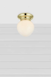 RONDA Ceiling 1L White/Brass IP44 (109030) Markslojd
