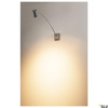 MYRA DISPLAY, lampa ścienna outdoor, QPAR51, IP55, srebrnoszara, łukowato wygięta, maks. 50W (233134) - SLV