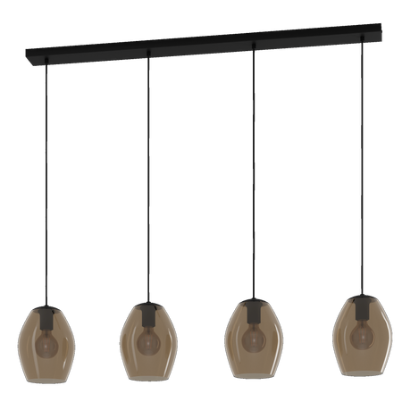 Lampa wisząca ESTANYS 1 czarna (390162) - EGLO