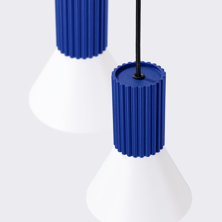 Lampa wisząca ESTRIA 3P biała/ultramaryna (SL.1875) - Sollux Lighting