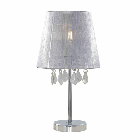 Mona lampa biurkowa srebrna mała (LP-5005/1TS srebrna) - Light Prestige