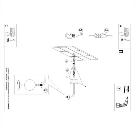 Kinkiet ASTRAL 1 biały (SL.1658) - Sollux Lighting
