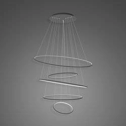 Lampa wisząca Ledowe okręgi No.5 Φ120 cm czarna 4k ściemnialna Altavola Design (LA085/P_120_in_4k_black_dimm) - ALTAVOLA DESIGN