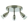 Lampa sufitowa Amalfi 3lt round satin nickel 35W (G2523413) - Saxby