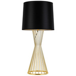 Lampa stołowa Filo Table czarno-złota 85 cm (MT1235) - Step into Design